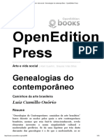 Genealogias Do Contemporâneo - Caminhos Da Arte Brasileira (Capítulo) - Luiz Camillo Osório PDF