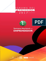 Semana Nacional Del Emprendedor 2017 Programa