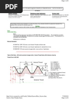 British Standard Cycle Thread Chart | PDF | Machining | Metalworking