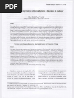 Psicoterapia Breve e Prevenção: Eficácia Adaptativa e Dimensões Da Mudança