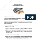 Técnicas de laboratorio para determinar la calidad de pescados y mariscos