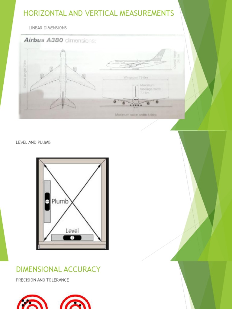 Horizontal and Vertical Measurements Linear Dimensions PDF Metals