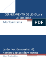 Derivación Deverbal 3