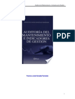 Libro Auditoria Del Mantenimiento e Indicadores.-gonzales Fernandez,Francisco