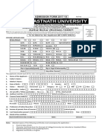 Admission Form University 17