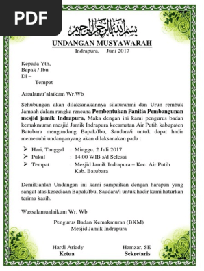 6800 Koleksi Contoh Undangan Rapat Bkm Gratis Terbaik