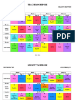 Teacher Schedule