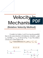 Velocity in Mechanism