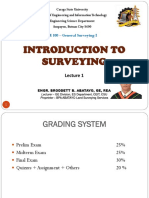 GE 100 General Surveying Lecture 1