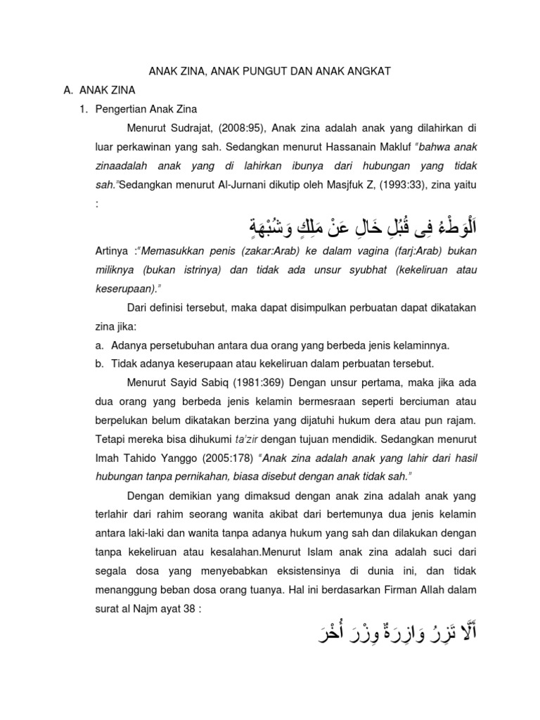 Anak Zina Anak Pungut Dan Anak Angkat | PDF