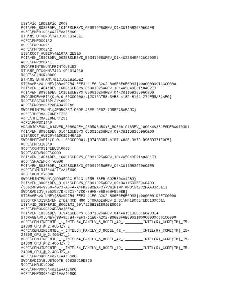 PCI Device Information Overview | PDF | Physical Layer Protocols | Ibm ...