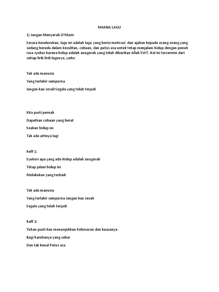 Makna Lagu PDF
