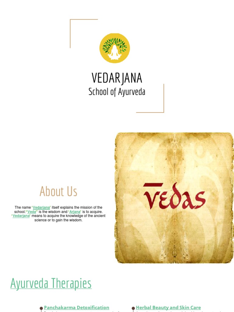 Vedarjana School of Ayurveda Ayurveda Medicine