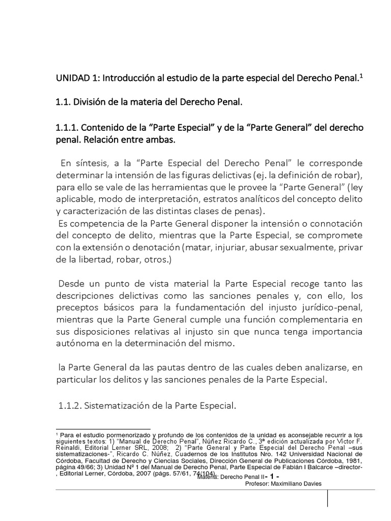 Introducción Al Estudio de La Parte Especial Del Derecho Penal Intención (Derecho Penal) Delito