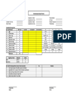 Institutional Sales Form Evaluation Form