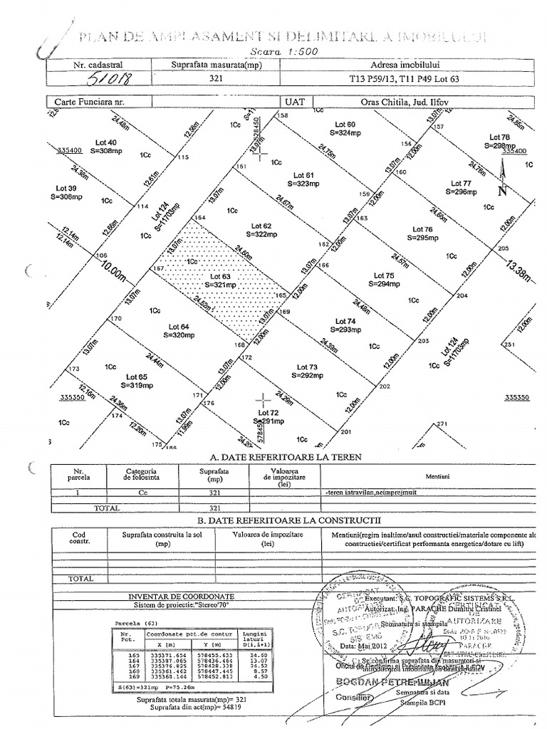 Plan De Amplasament Si Delimitare A Imobilului