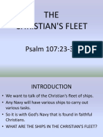 THE Christian'S Fleet: Psalm 107:23-32