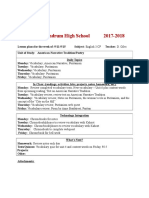 Lesson Plans September 11 Through 15