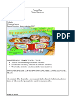 Plan de Clase Textos Narrativos