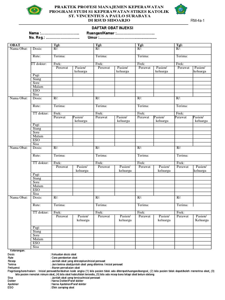 Panduan Pemberian Obat Keperawatan | PDF | Pengembangan Diri ...