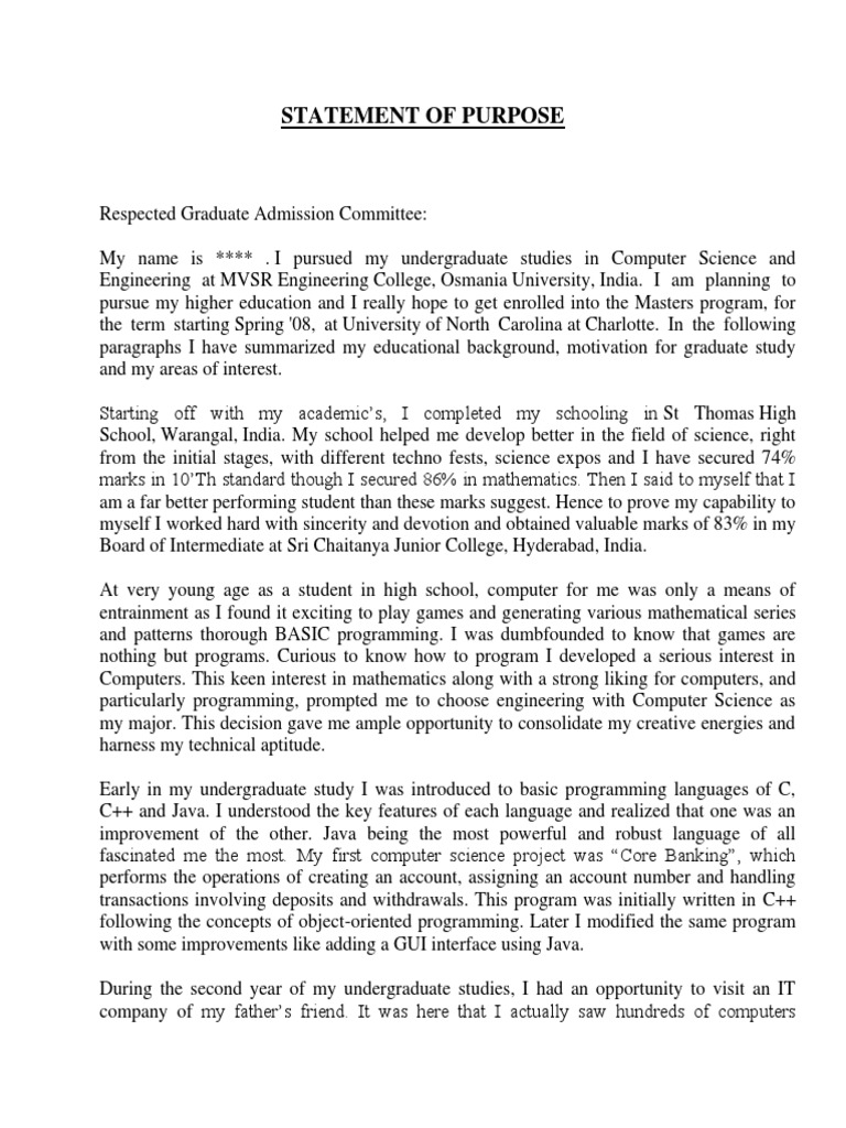 Sop pdf science graduate school