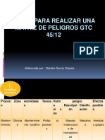 Pasos para Realizar Una Matriz de Peligros GTC