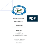 University Open Adult: "UAPA" Topic: Unit I - Task 2