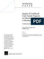 Impacts of Conditional Cash Transfer Programs On Educational Outcomes in Developing Countries A Meta-Analysis