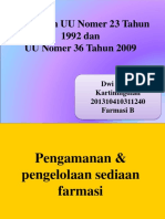 Perbedaan UU Nomer 23 Tahun 1992 Dan UU Nomer 36 Tahun 2009