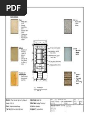 Gazebo- Foundation Plan & Material Specification