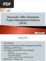 Microsoft Office Enterprise Project Management Solution (EPM)