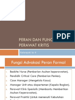 Peran Dan Fungsi Perawat Kritis