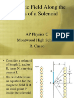 Magnetic Field Along The Axis of A Solenoid1