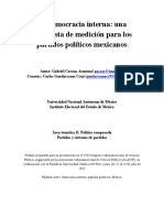 La Democracia Interna: Una Propuesta de Medición