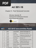 ACI 301 Chapter 9 Post Tensioning Vejvoda