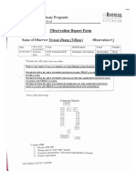 Observation Report Form 2