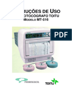 Cardiotocógrafo Toitu MT-516: Instruções de Uso