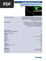 Trimble Business Center Software Specifications Sheet