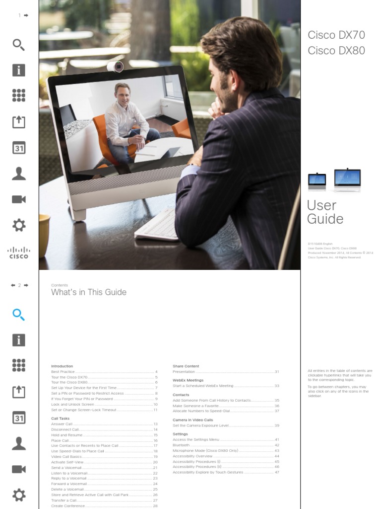 Cisco Dx70 And Dx80 User Guide Password Usb