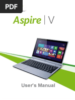 Acer Aspire v5-122p User Manual