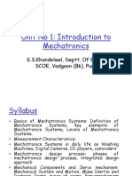 Unit1 - Introducation To Mechatronics