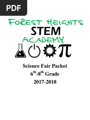 science fair packet middle school