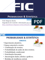 Aula 01 Apresentação Probabilidade & Estatística PDF