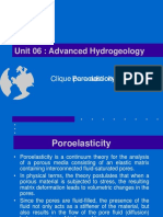 Unit 06: Advanced Hydrogeology: Clique para Adicionar Texto Poroelasticity
