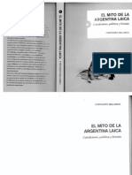 El Mito de La Argentina Laica - Catolicismo, Política y Estado - Fortunato Mallimaci