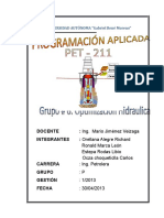 Informe Optimizacion Hidraulica Grupo # 6