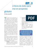 Factores Criticos de Exito para Comunicarse en Proyectos Globales