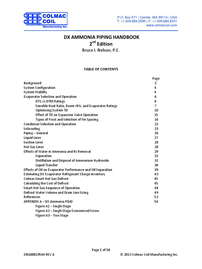 495 Colmac DX Ammonia Piping Handbook 2nd Ed (Rev 0) PDF Relative