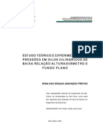 Edna Freitas - Estudo Teórico e Experimental Das Pressoes Em Silos Cilidindrocos de Baixa Relacao Altura Diametro