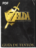 Guia de Textos Castellano Español Zelda Ocarina of Time PDF | PDF
